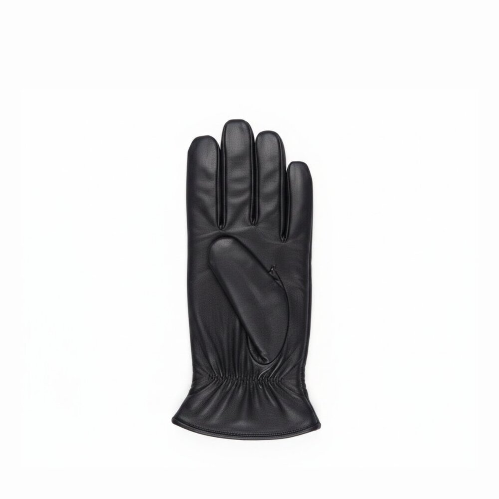 TELLARO Premium Shearling Sheepskin Fur Lined Leather Gloves - Black - Picture 2 of 5